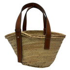 Loewe Tote Bag Basket Small 327.02 Beige Brown Leather — view 3