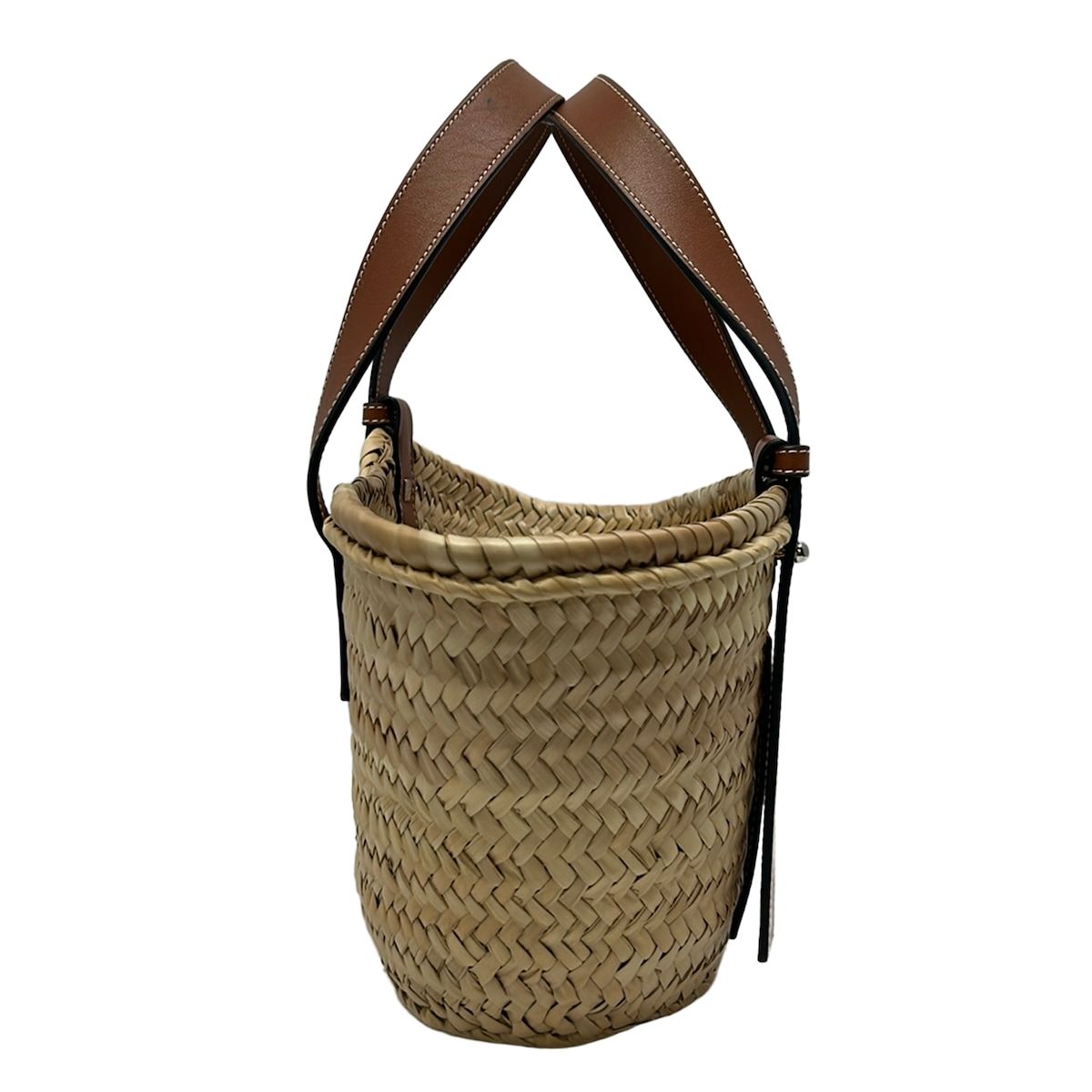 Loewe Tote Bag Basket Small 327.02 Beige Brown Leather — view 4