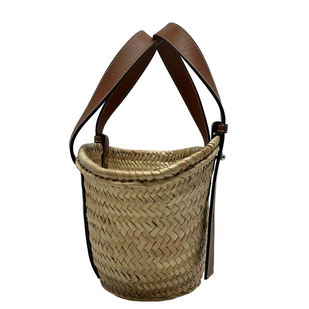 Loewe Tote Bag Basket Small 327.02 Beige Brown Leather — view 2