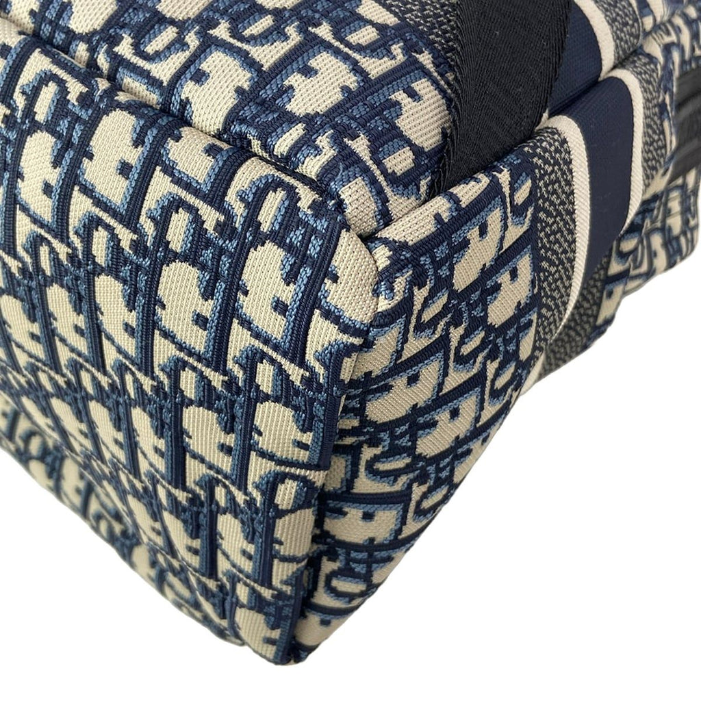 Dior Backpack Travel Beige Blue Gray Multi Oblique — view 8