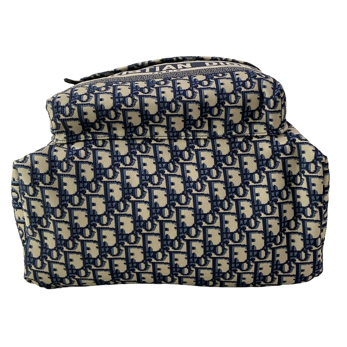 Dior Backpack Travel Beige Blue Gray Multi Oblique — view 5