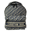 Dior Backpack Travel Beige Blue Gray Multi Oblique