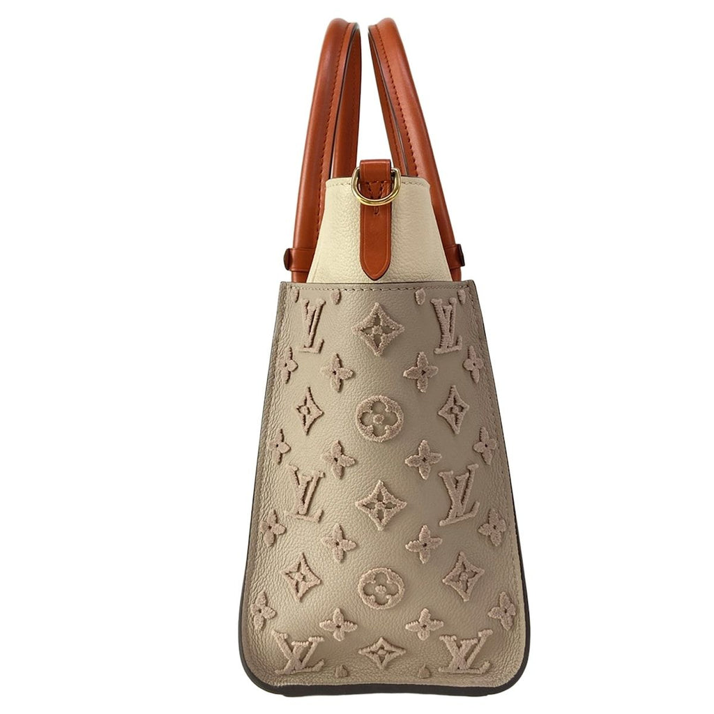 Louis Vuitton Tote Bag Monogram Tuffetage on My Side MM Galet Leather Cowhide — view 2