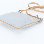 Fendi Zucchino Leather Canvas Shoulder Bag Crossbody Hand — view 4