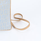 Fendi Zucchino Leather Canvas Shoulder Bag Crossbody Hand — view 2