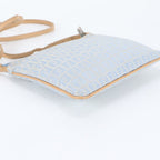 Fendi Zucchino Leather Canvas Shoulder Bag Crossbody Hand — view 5
