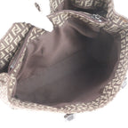 Fendi Zucchino Leather Canvas Tote Bag Shoulder — view 7