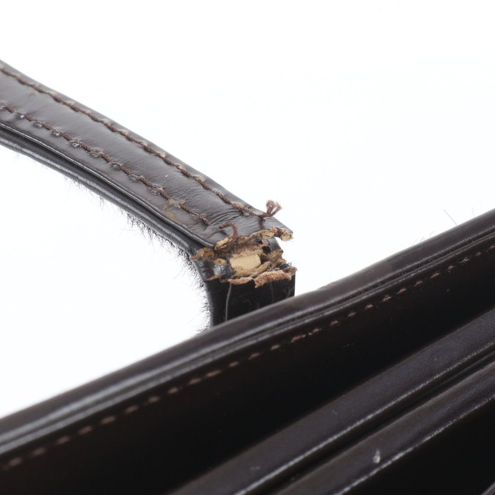 Gucci Calf Hair Leather Tote Bag Shoulder Hand Brown — view 8