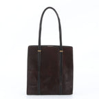 Gucci Calf Hair Leather Tote Bag Shoulder Hand Brown — view 3