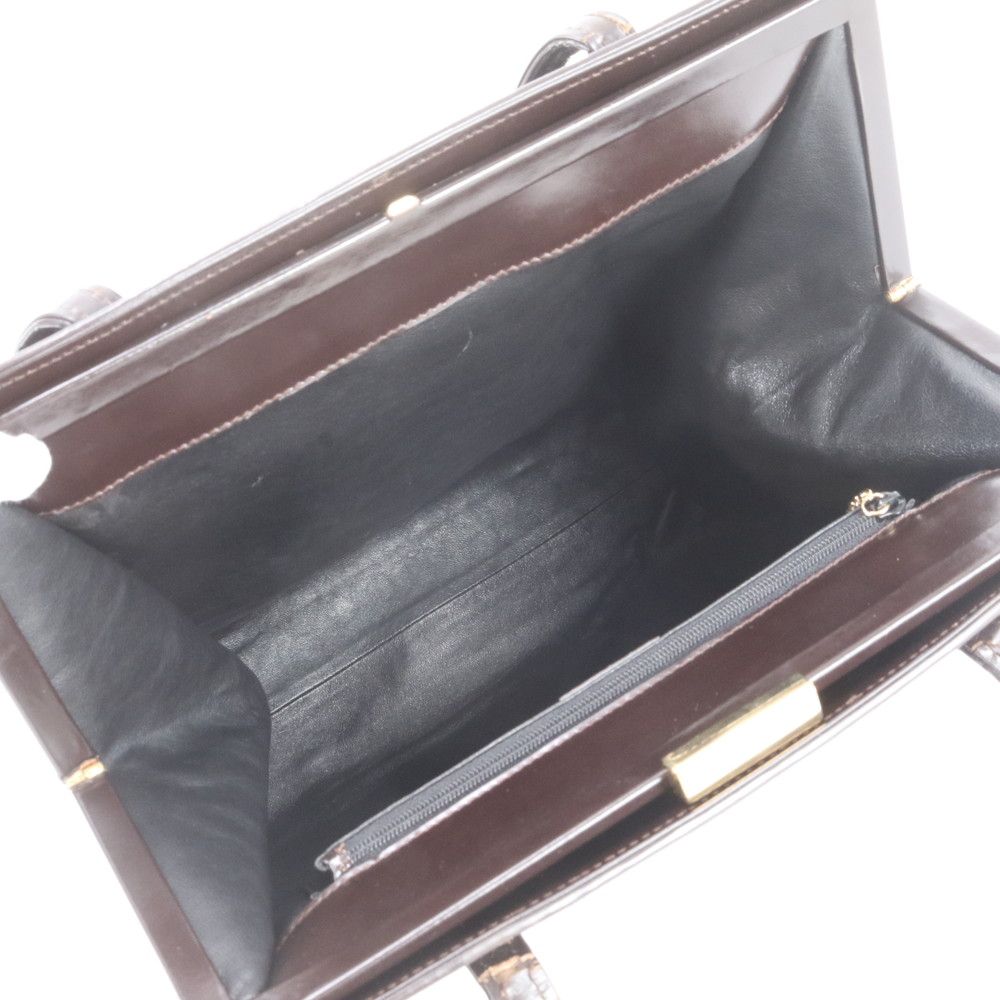 Gucci Calf Hair Leather Tote Bag Shoulder Hand Brown — view 7