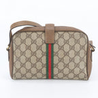 Gucci Vintage GG Supreme Sherry Line Leather Shoulder Bag — view 3