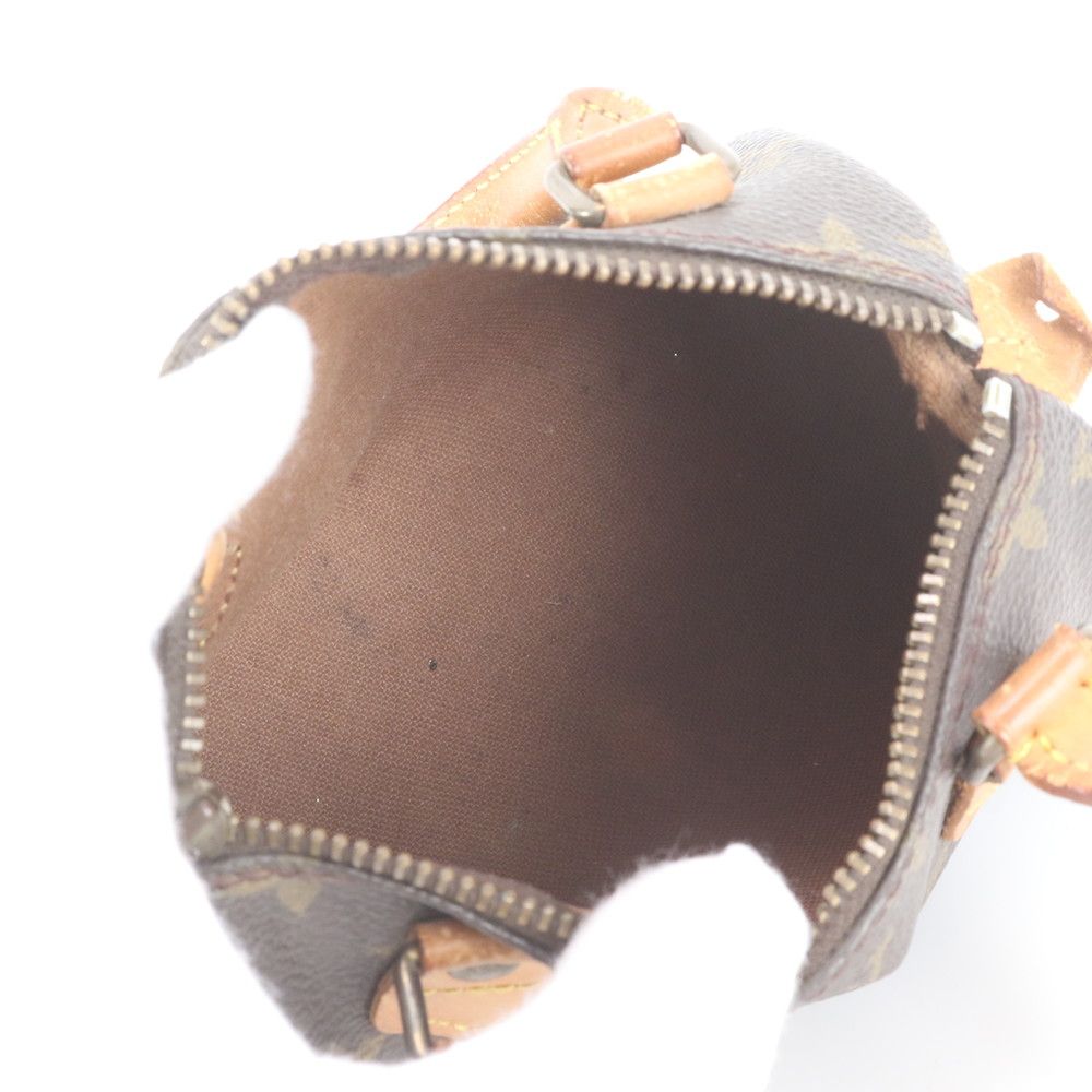 Louis Vuitton Monogram Mini Speedy Leather Handbag Tote — view 7