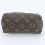 Louis Vuitton Monogram Mini Speedy Leather Handbag Tote — view 6