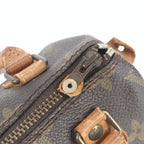 Louis Vuitton Monogram Mini Speedy Leather Handbag Tote — view 8