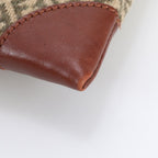 Fendi Zucchino Leather Canvas Shoulder Bag Crossbody Hand — view 8