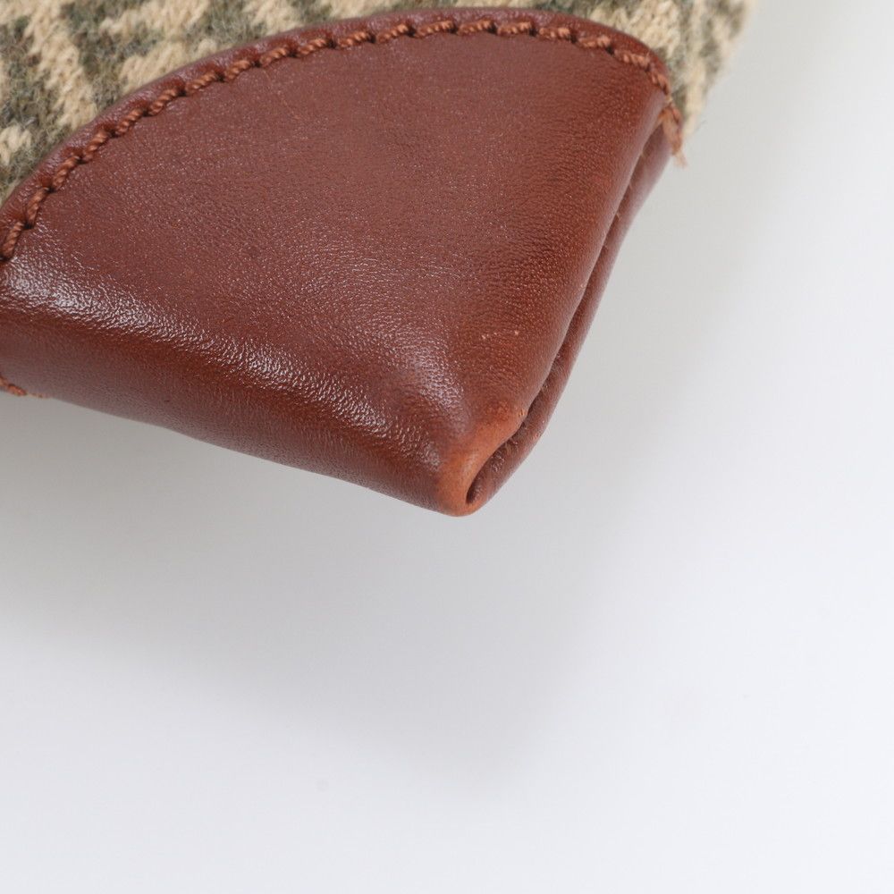Fendi Zucchino Leather Canvas Shoulder Bag Crossbody Hand — view 8