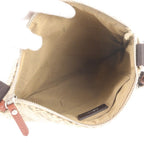 Fendi Zucchino Leather Canvas Shoulder Bag Crossbody Hand — view 7
