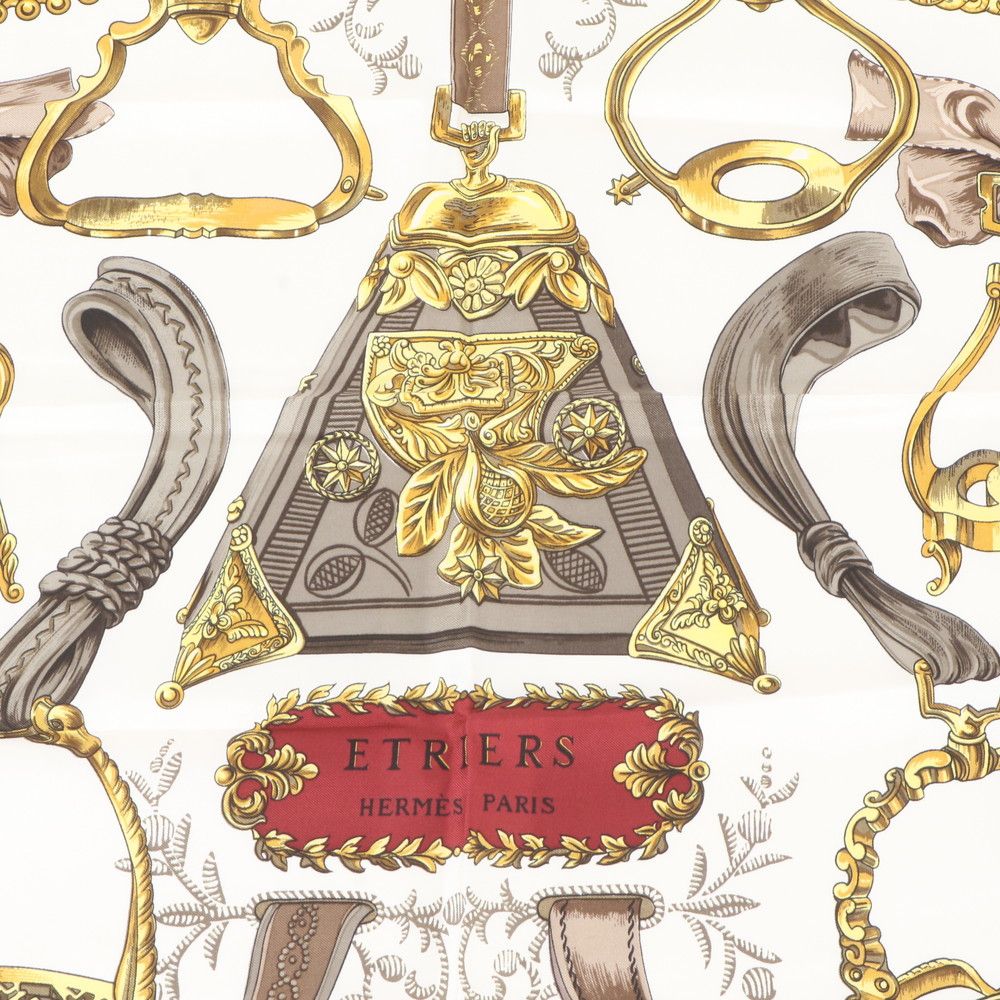 Hermes Carre 90 Etriers Stirrup Silk 100% Scarf — view 6