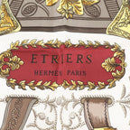 Hermes Carre 90 Etriers Stirrup Silk 100% Scarf — view 7