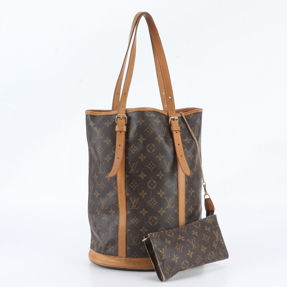 Louis Vuitton Monogram Bucket GM Leather Tote Bag Shoulder
