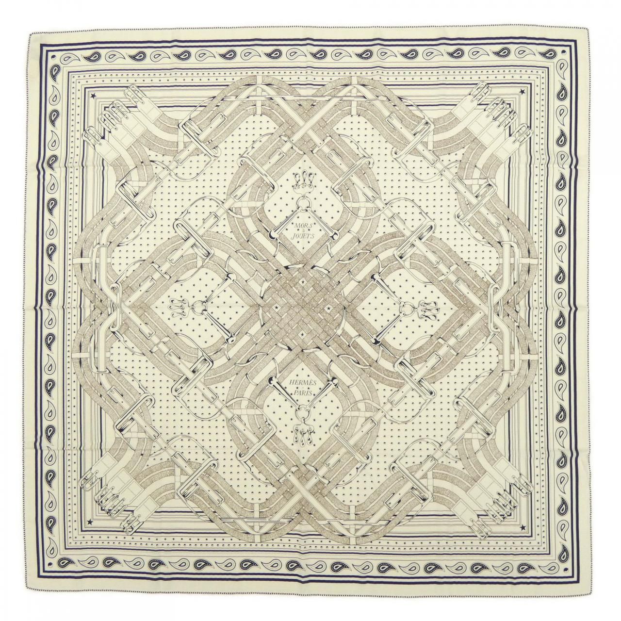 Hermes Mors a Jouets Bandana Carre Geant 140 Shawl Scarf