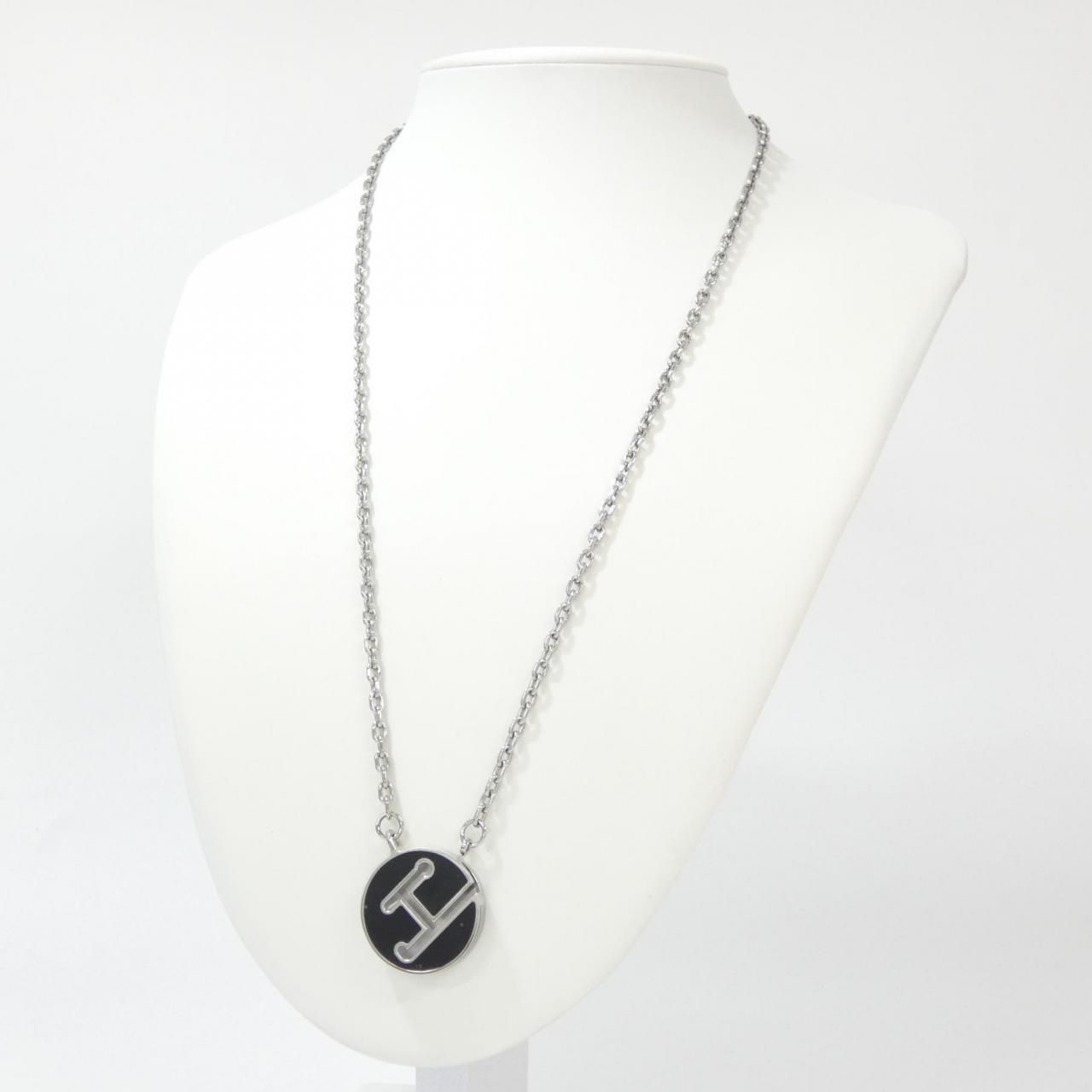 Hermes Labyrinth Necklace Silver — view 5
