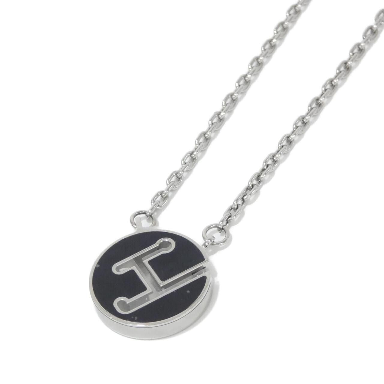 Hermes Labyrinth Necklace Silver