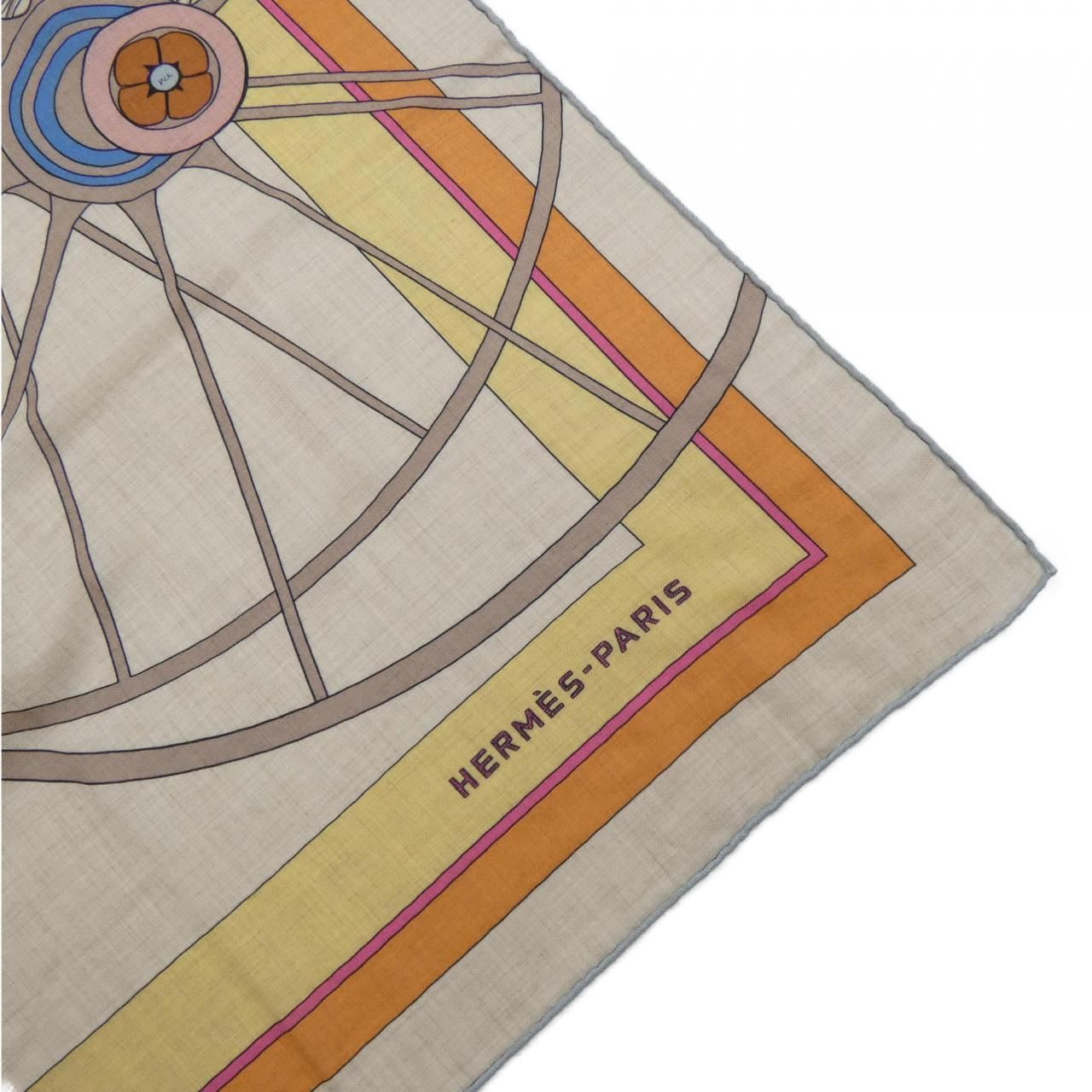 Hermes Coupe 'de Gala Carre Geant 140 Shawl Scarf — view 2