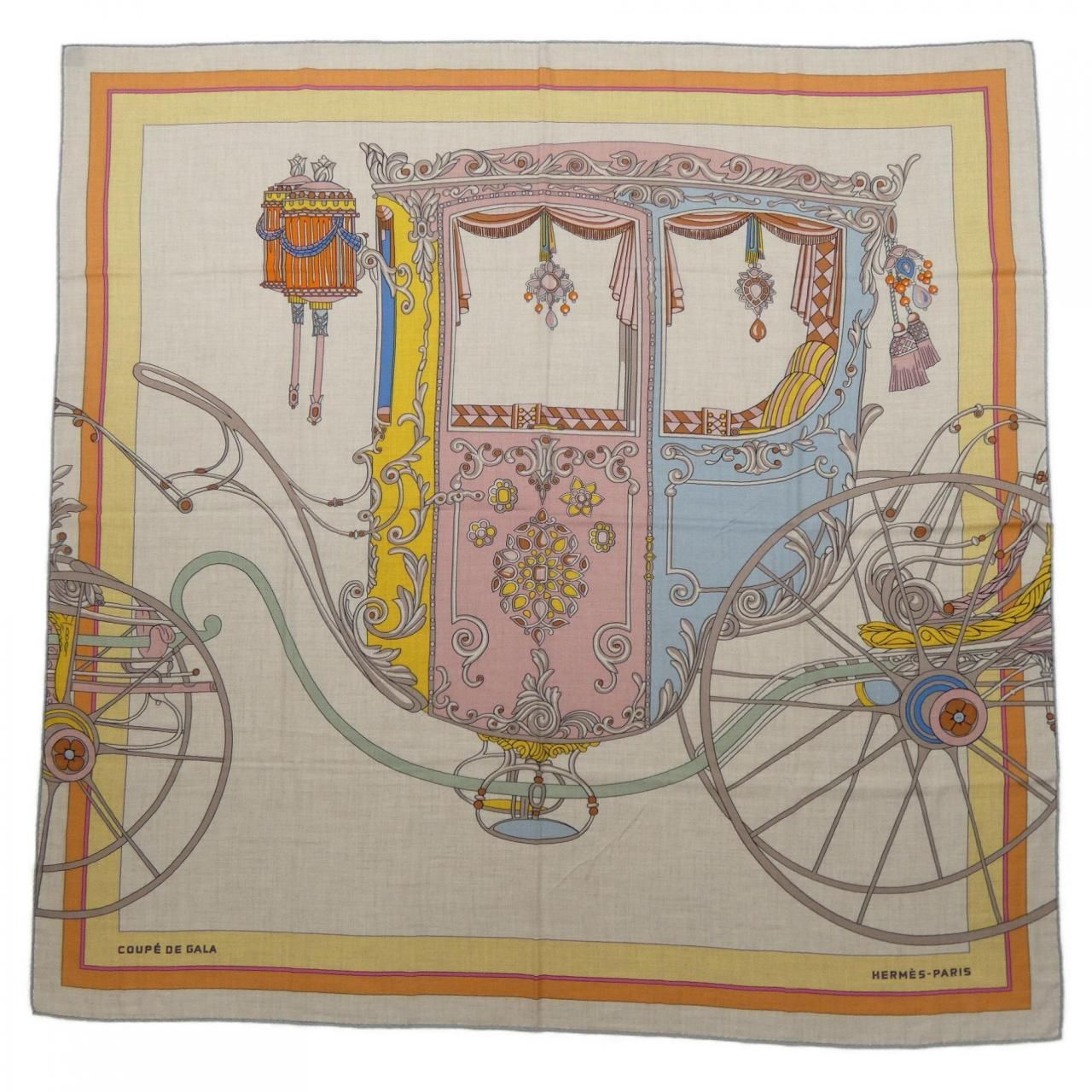 Hermes Coupe 'de Gala Carre Geant 140 Shawl Scarf