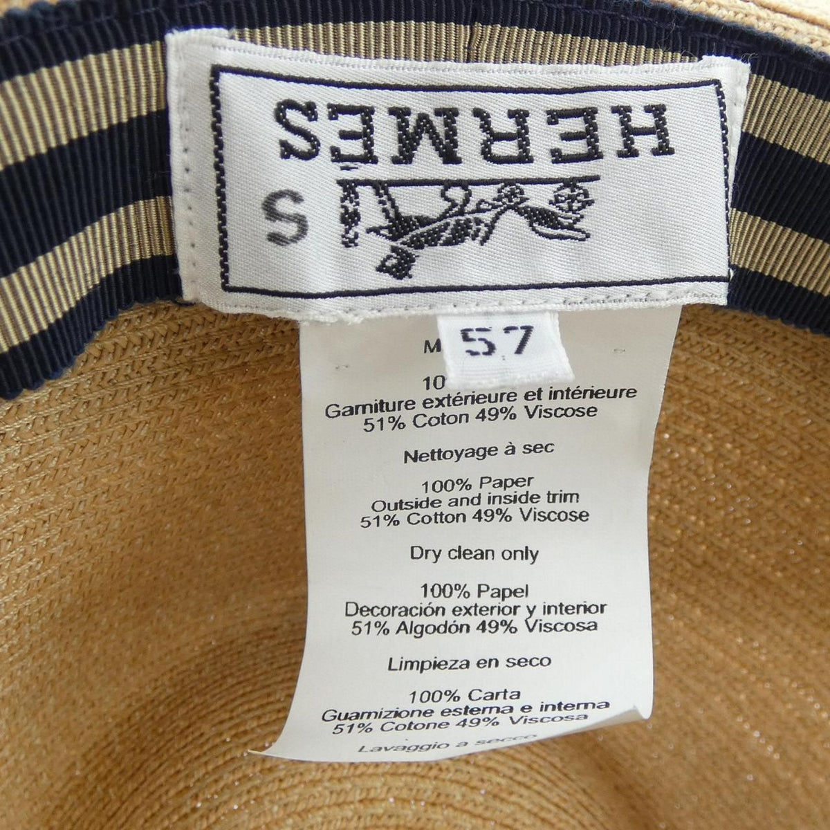 Hermes Hat Beige — view 3