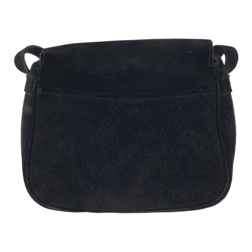 Celine Vintage Star Ball Black Gold Suede Shoulder Bag Pochette — view 2