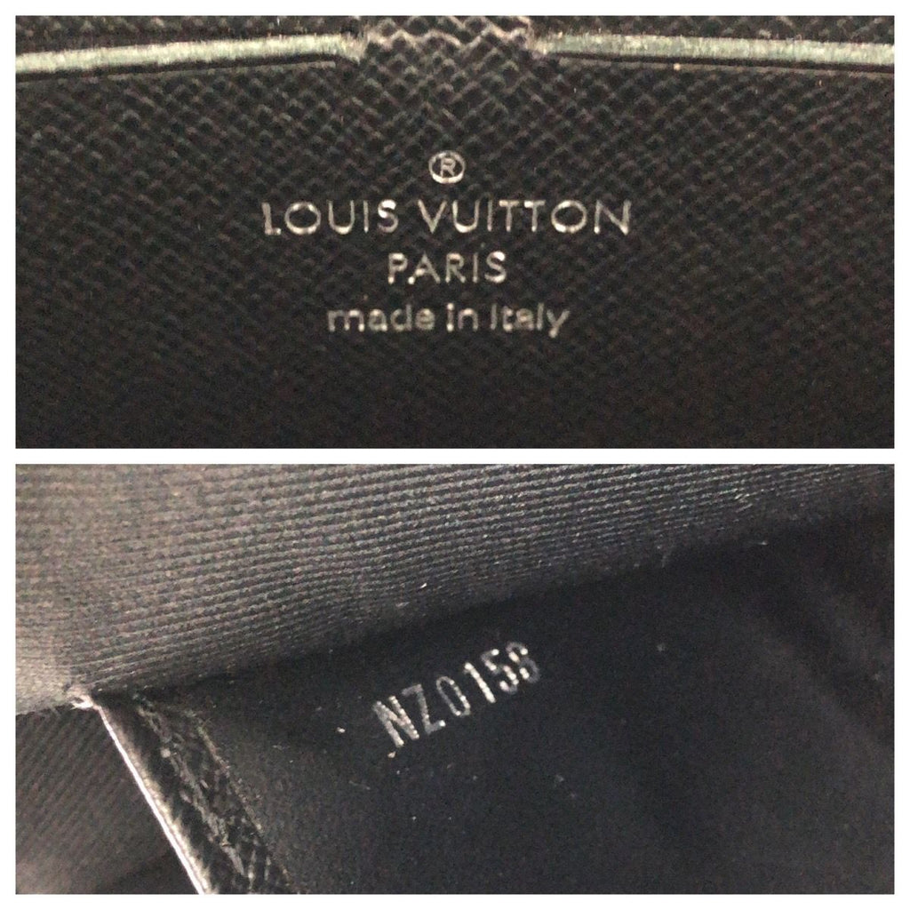 Louis Vuitton Monogram Eclipse Pochette Voyage MM Black Leather Clutch — view 4