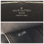 Louis Vuitton Monogram Eclipse Pochette Voyage MM Black Leather Clutch — view 4