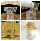 Hermes S Beige Straw Cotton Rayon Hat — view 4