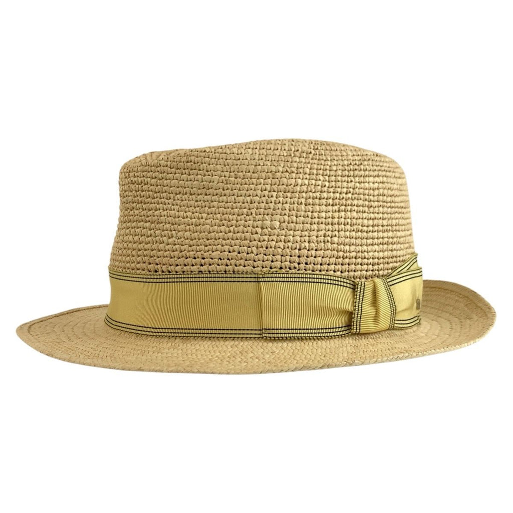 Hermes S Beige Straw Cotton Rayon Hat