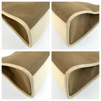Gucci Jackie Beige Ivory Canvas Leather Tote Bag — view 4