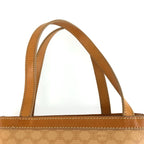 Celine Vintage Macadam Beige Brown Tote Bag — view 8