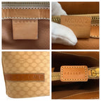 Celine Vintage Macadam Beige Brown Tote Bag — view 3