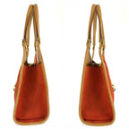 Gucci Jackie Orange Gold Suede Leather Tote Bag — view 8