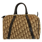 Dior Trotter Brown Gold Boston Bag