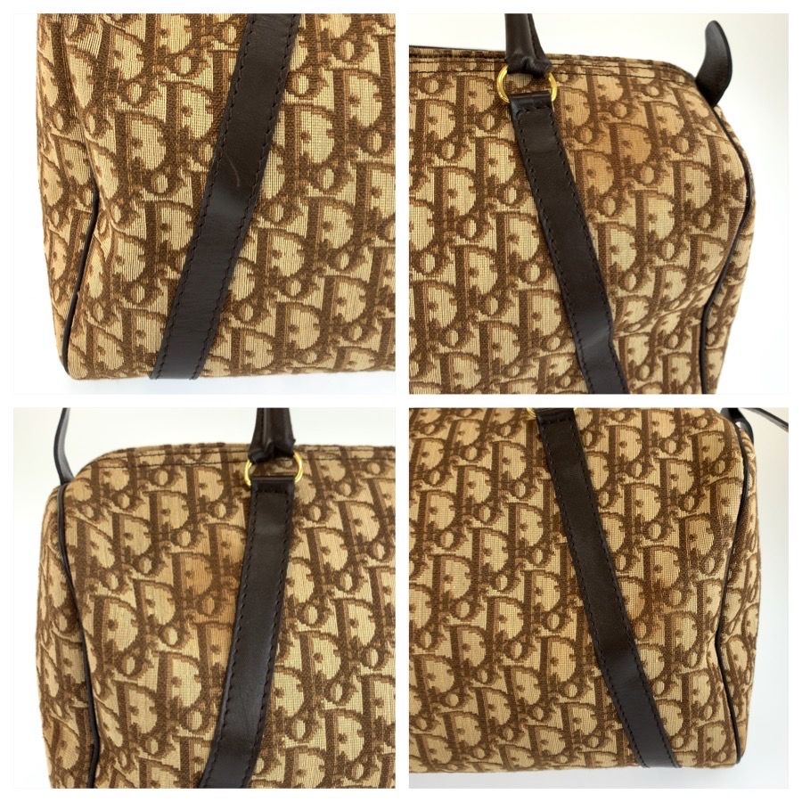 Dior Trotter Brown Gold Boston Bag — view 5