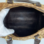 Dior Trotter Brown Gold Boston Bag — view 8