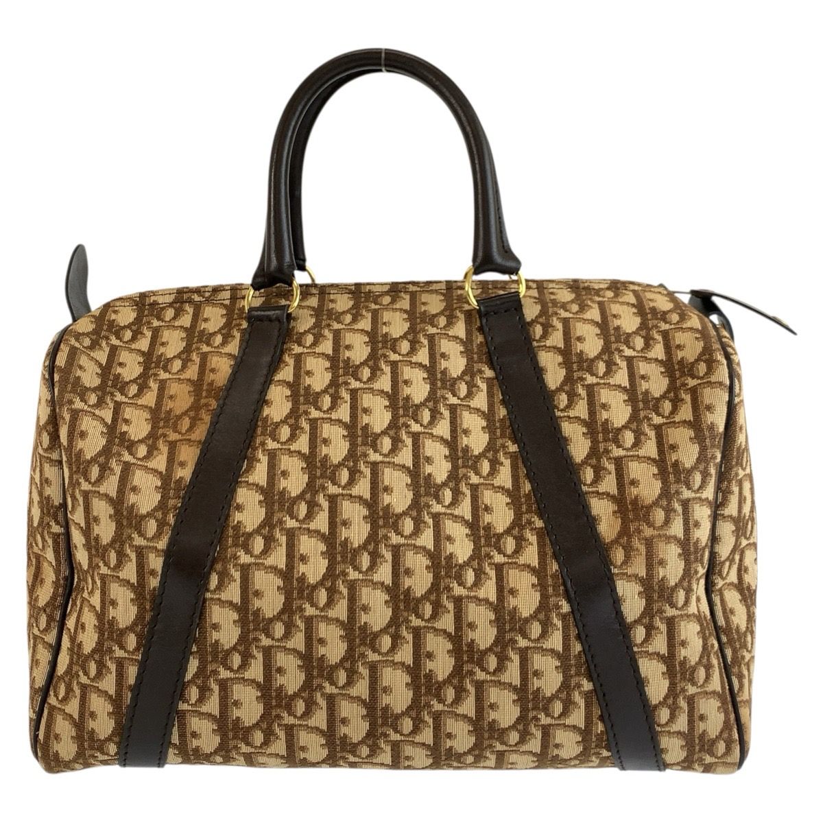 Dior Trotter Brown Gold Boston Bag — view 2