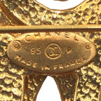 Chanel Vintage CC Logo Gold Metal Brooch — view 6