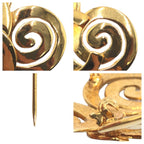 Chanel Vintage CC Logo Gold Metal Brooch — view 5