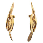 Chanel Vintage CC Logo Gold Metal Brooch — view 3