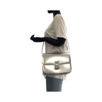 Celine Classic Box Medium Silver Leather Shoulder Bag Pochette — view 7