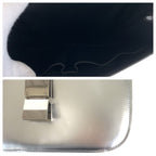 Celine Classic Box Medium Silver Leather Shoulder Bag Pochette — view 6