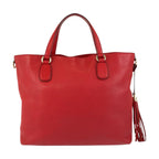 Gucci Soho Red Gold Leather Tote Bag — view 2