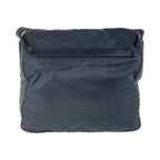 Prada Tessuto Black Silver Nylon Shoulder Bag Pochette — view 2